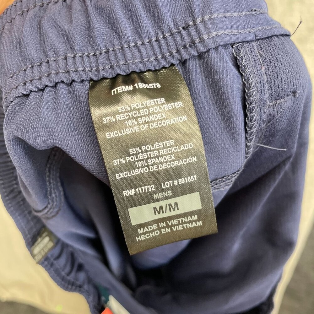 NEW Soybu Men's M Navy Blue Woven Jogger Pants Stretch & Water Resistant - Picture 5 of 8